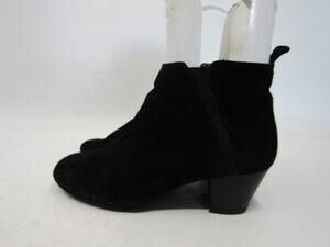 Tesori Womens Size 6.5 M Black Suede Zip Ankle Fashion Boots Bootie